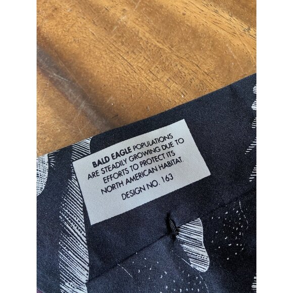 World Wildlife Fund (WWF) Men’s Necktie 56" Length 4" Width Eagles 100% Silk - Picture 3 of 5
